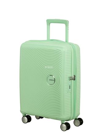 Maleta cabina American Tourister Soundbox verde agua 55cm extensible - Imagen 1