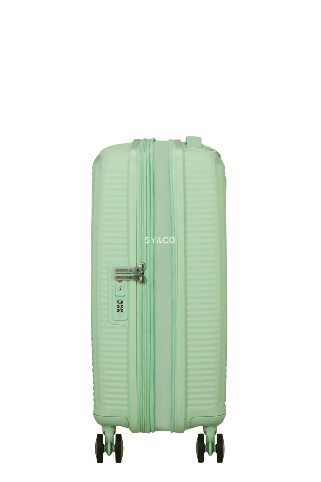 Maleta cabina American Tourister Soundbox verde agua 55cm extensible - Imagen 3