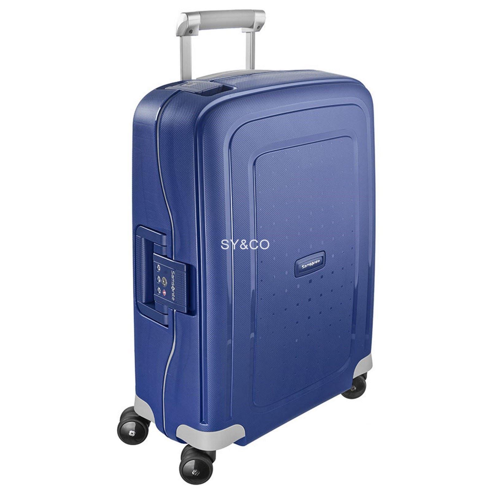 Maleta cabina Samsonite S´Cure azul 55CM - Imagen 1