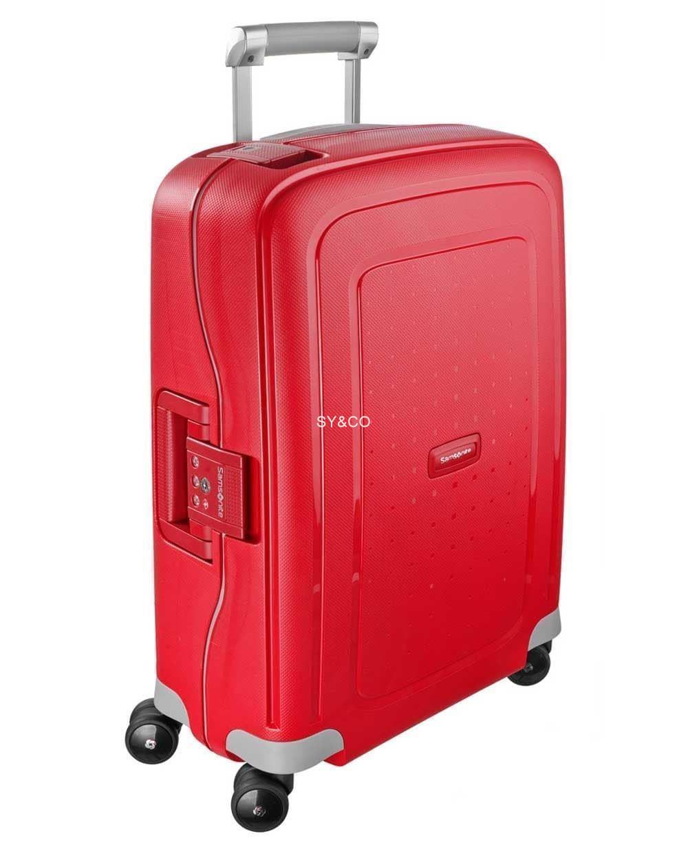 Maleta cabina Samsonite S´cure rojo 55CM - Imagen 1