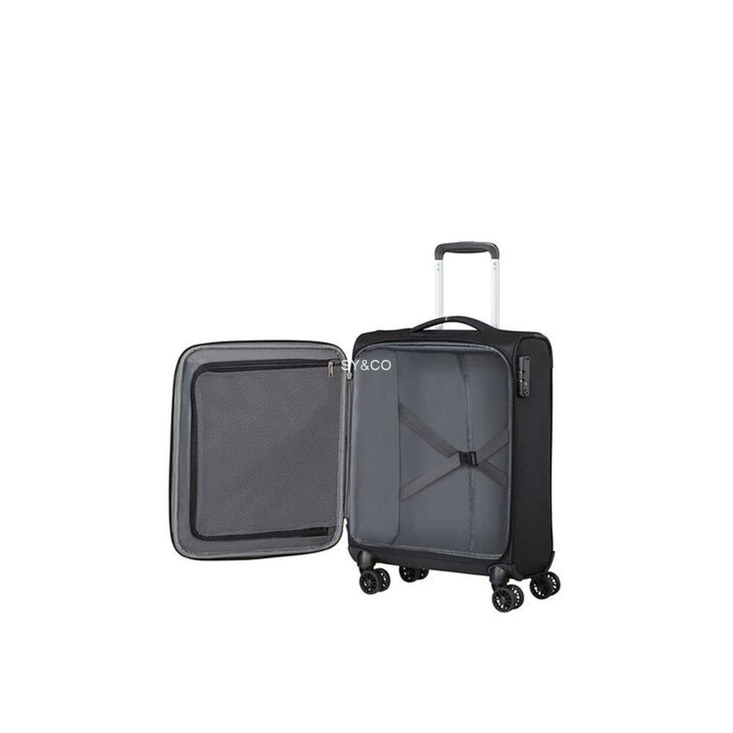 Maleta de cabina American Tourister Crosstrack 55cm 4 ruedas negra - Imagen 3