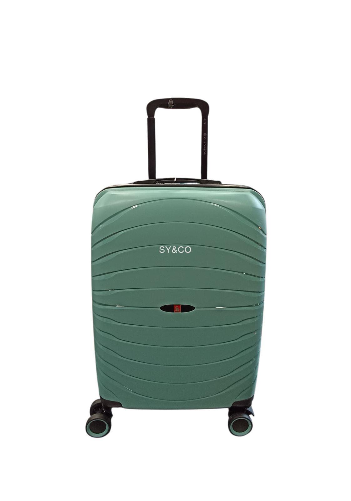 Maleta de cabina extensible Gladiator KICK-OFF verde claro - Imagen 1