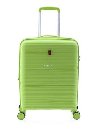 Maleta de cabina Gladiator Bionic 4 ruedas extensible verde claro - Imagen 1