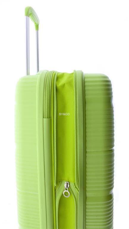 Maleta de cabina Gladiator Bionic 4 ruedas extensible verde claro - Imagen 2