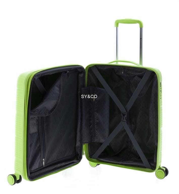 Maleta de cabina Gladiator Bionic 4 ruedas extensible verde claro - Imagen 5