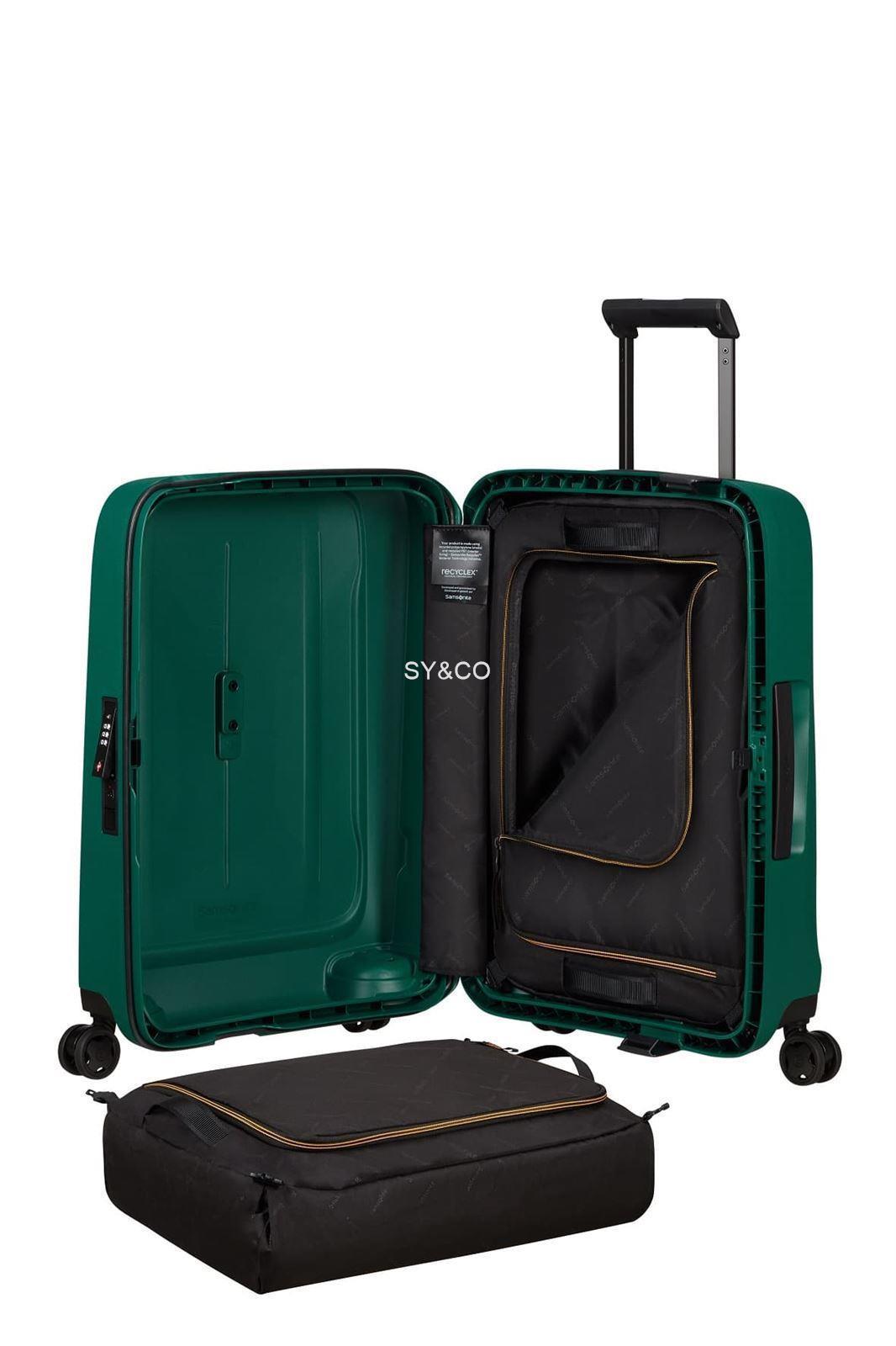 Maleta de cabina Samsonite Essens verde rígida 4 ruedas - Imagen 4