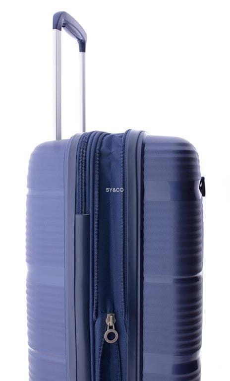 Maleta grande Gladiator Bionic 4 ruedas extensible azul - Imagen 3