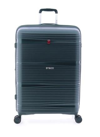 Maleta grande Gladiator Bionic 4 ruedas extensible verde - Imagen 1