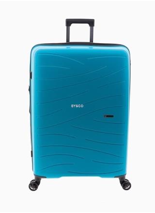 Maleta grande Gladiator Flow expansible turquesa 74cm - Imagen 1