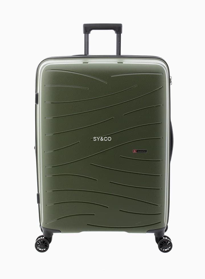 Maleta grande Gladiator Flow expansible verde 74cm - Imagen 1