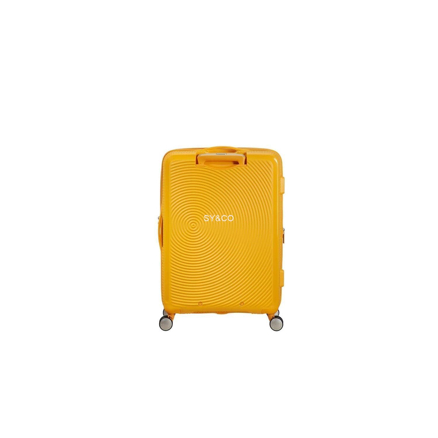 Maleta mediana American Tourister Soundbox amarilla 67cm extensible - Imagen 4