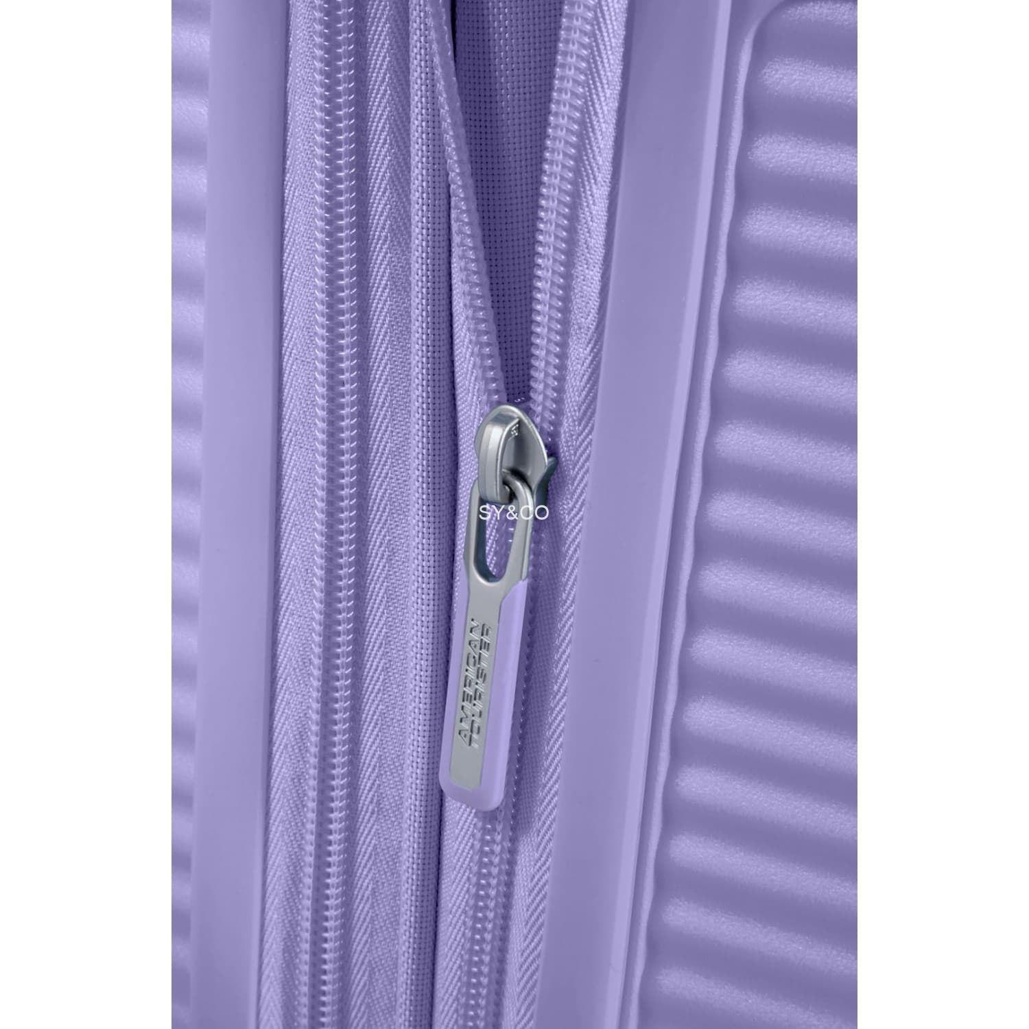 Maleta mediana American Tourister Soundbox lavanda 67cm extensible - Imagen 6