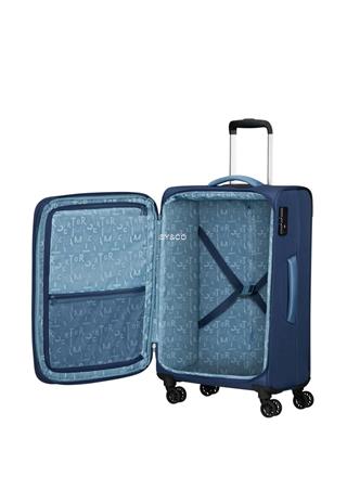 Maleta mediana extensible American Tourister Pulsonic azul - Imagen 2