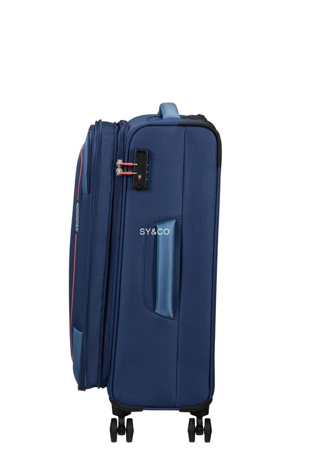Maleta mediana extensible American Tourister Pulsonic azul - Imagen 4