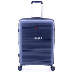 Maleta mediana Gladiator Bionic 4 ruedas extensible azul - Imagen 1