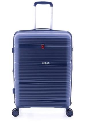 Maleta mediana Gladiator Bionic 4 ruedas extensible azul - Imagen 1