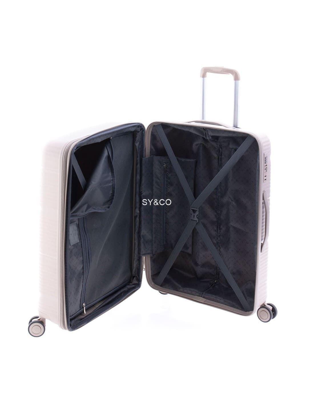 Maleta mediana Gladiator Bionic 4 ruedas extensible negra - Imagen 8