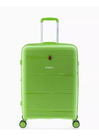 Maleta mediana Gladiator Bionic 4 ruedas extensible verde claro - Imagen 1