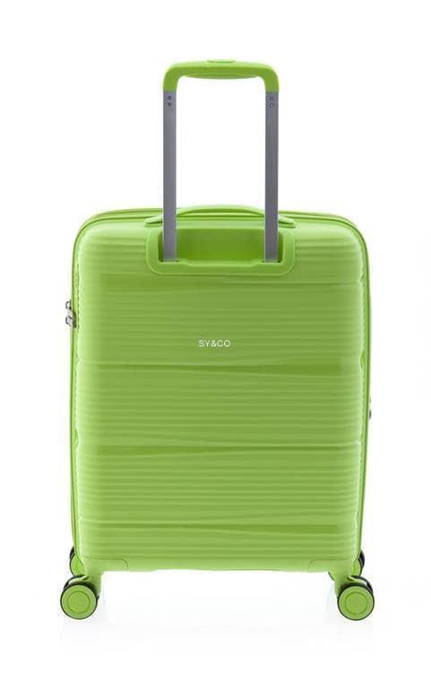 Maleta mediana Gladiator Bionic 4 ruedas extensible verde claro - Imagen 4