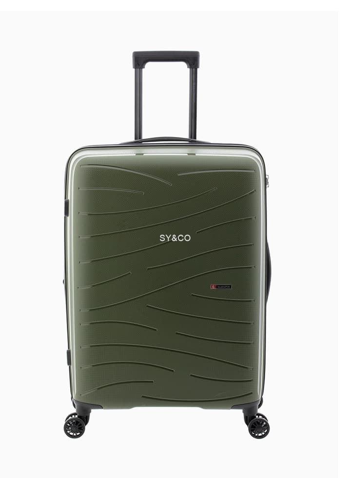 Maleta mediana Gladiator Flow expansible verde 68cm - Imagen 1