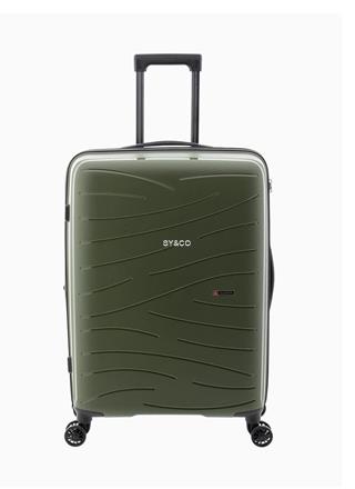 Maleta mediana Gladiator Flow expansible verde 68cm - Imagen 1