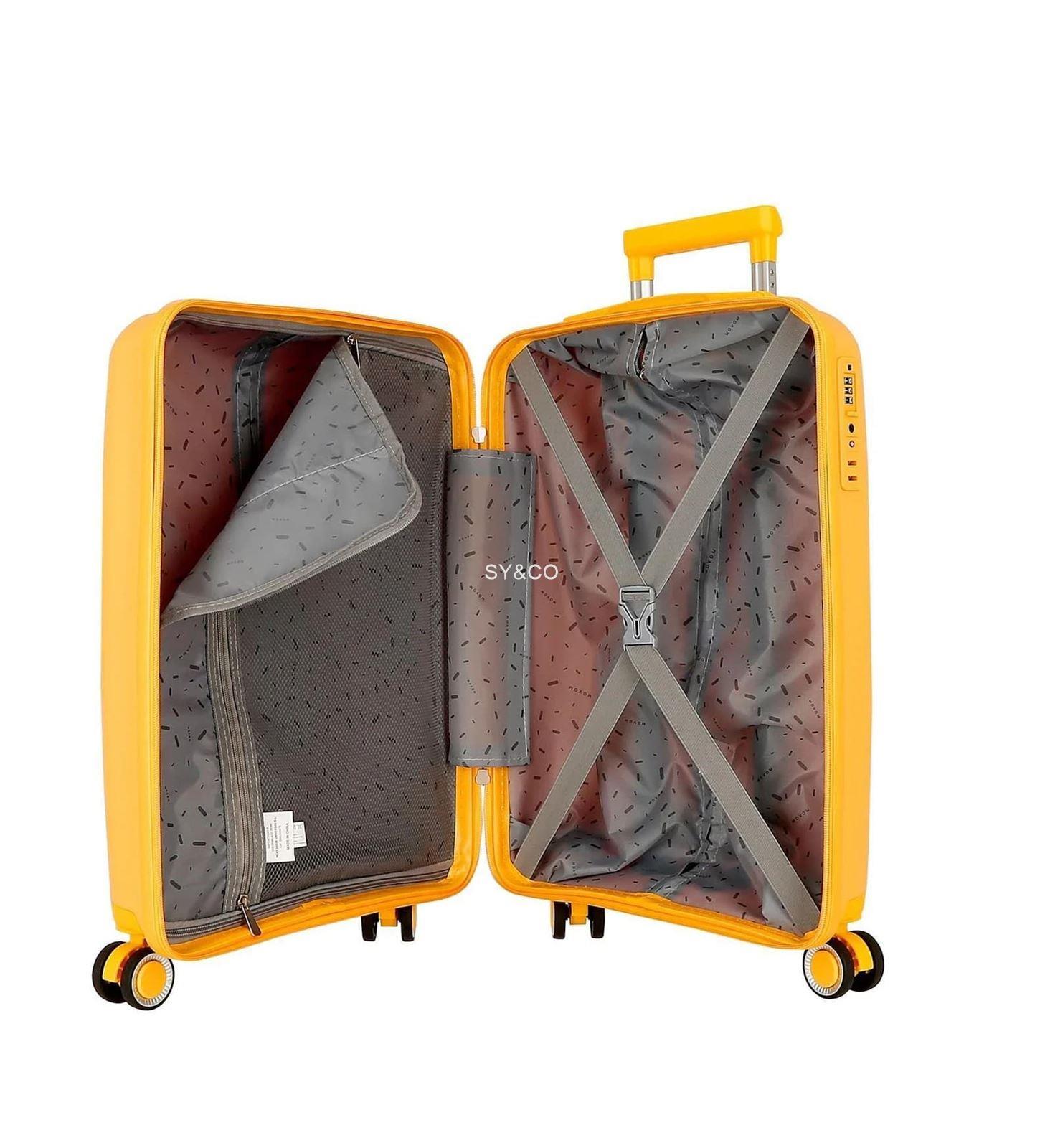 Maleta mediana Inari extensible amarillo de Movom - Imagen 3