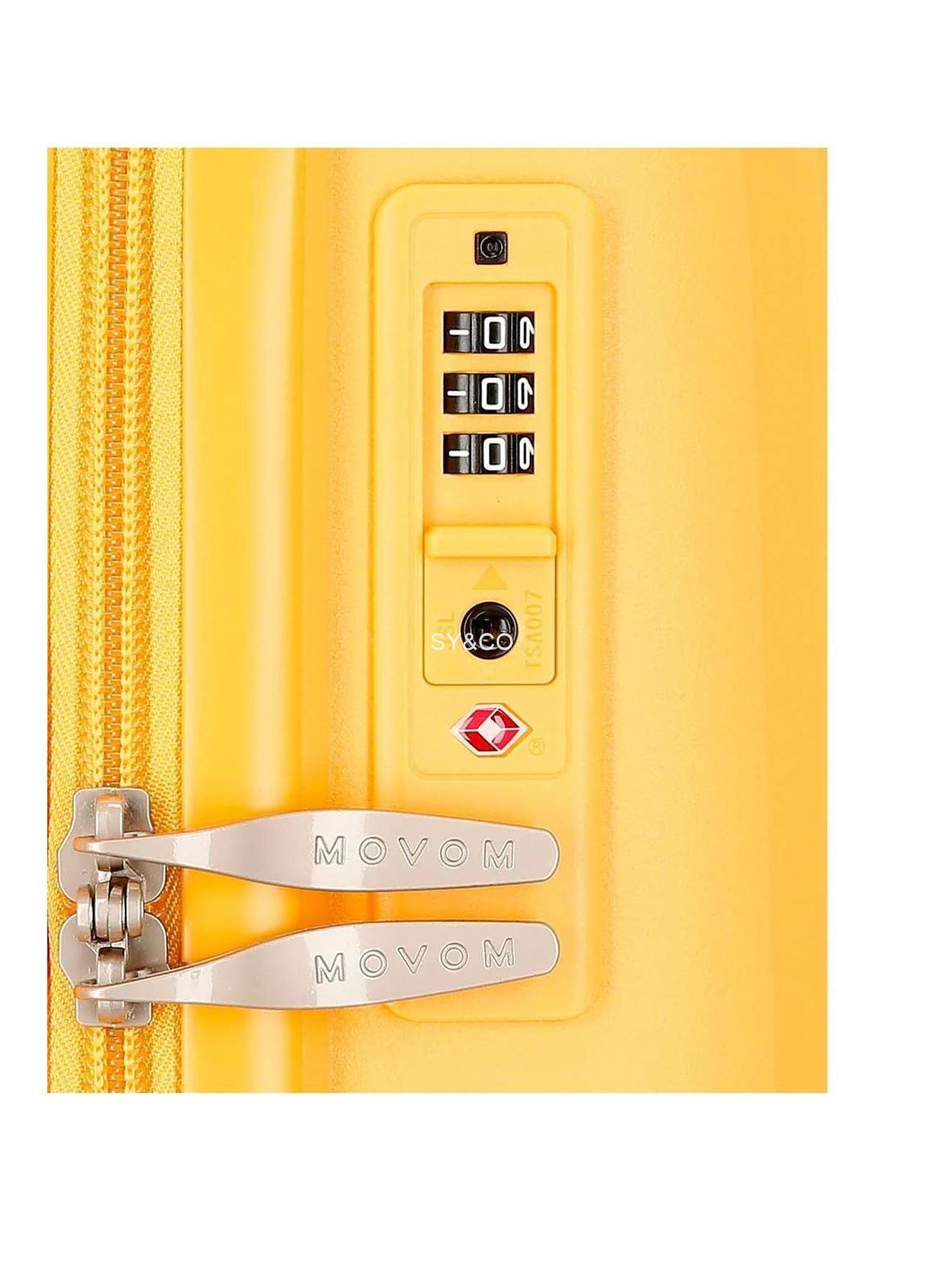 Maleta mediana Inari extensible amarillo de Movom - Imagen 5