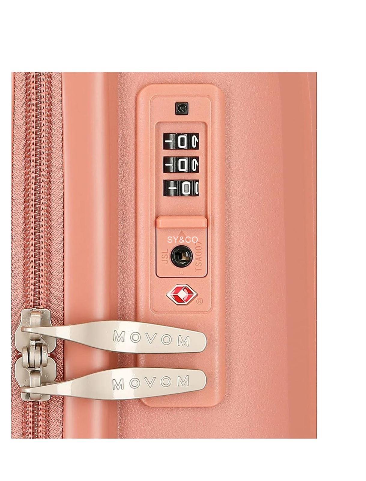 Maleta mediana Inari extensible rosa de Movom - Imagen 5