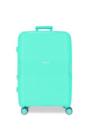 Maleta mediana Inari extensible turquesa de Movom - Imagen 1