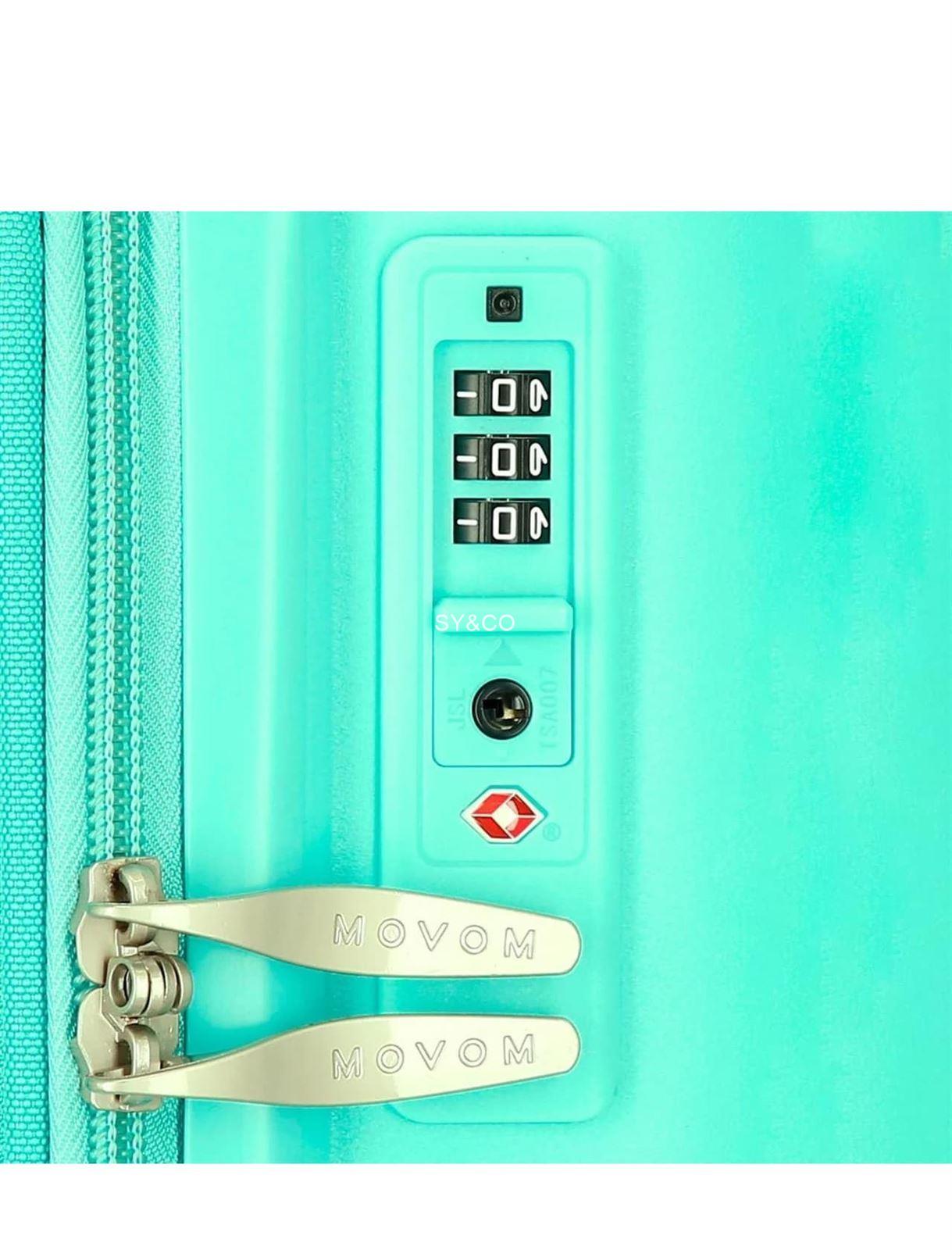 Maleta mediana Inari extensible turquesa de Movom - Imagen 2