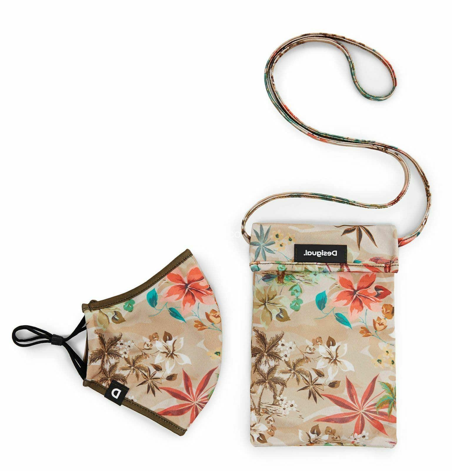 Mascarilla reversible Hawaii Desigual + funda - Imagen 2