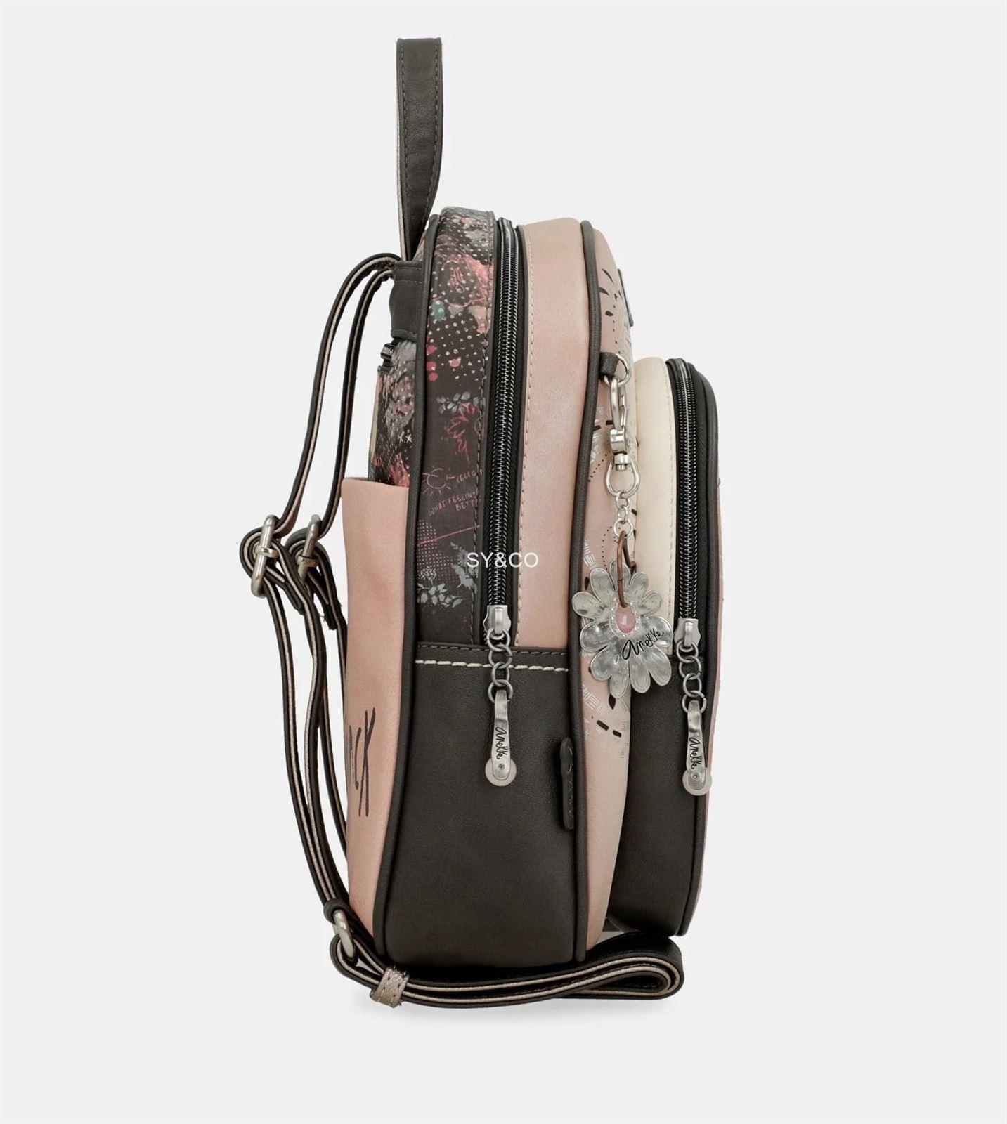 Mochila Anekke Peace & Love rosa - Imagen 2