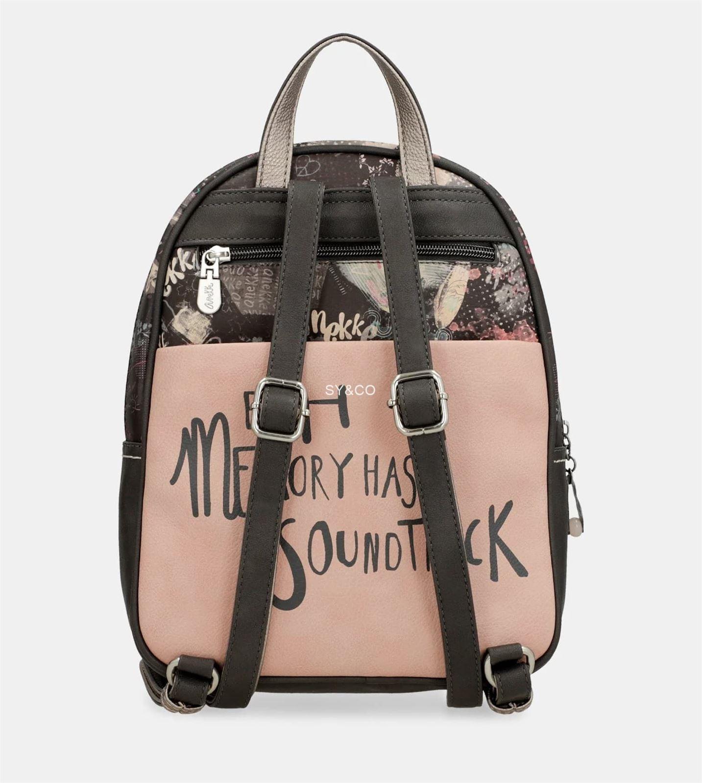 Mochila Anekke Peace & Love rosa - Imagen 3