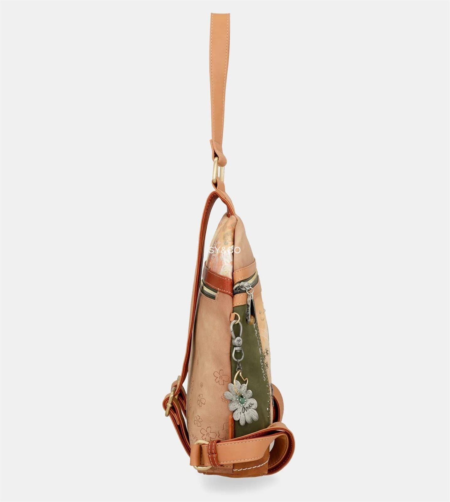 Mochila antirrobo Anekke Peace & Love Camel - Imagen 5