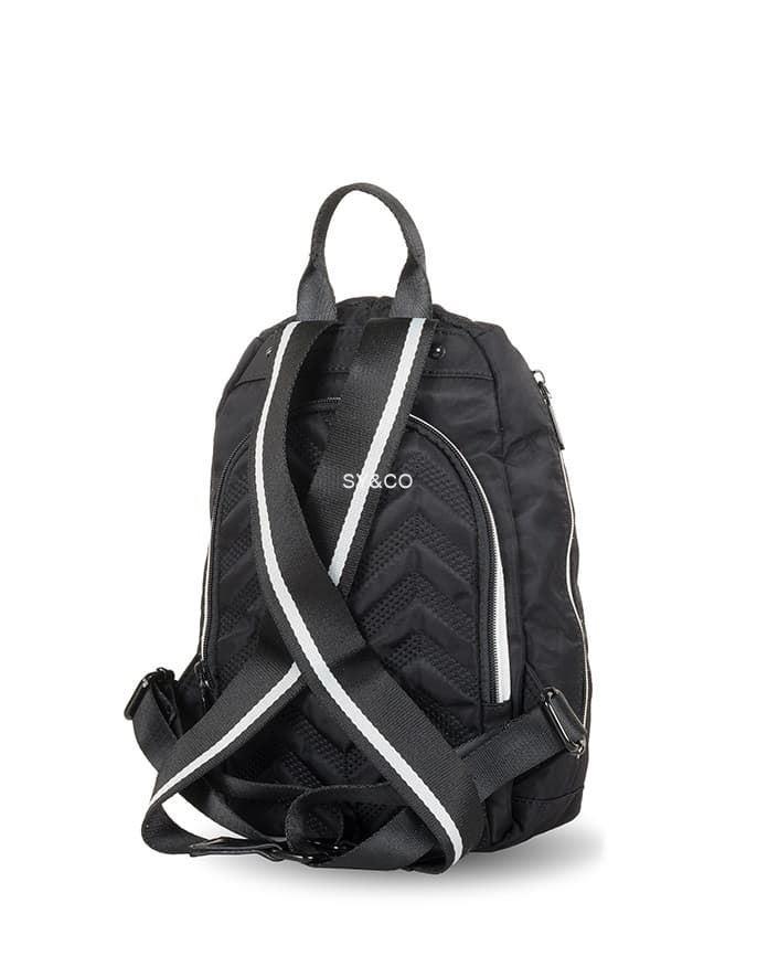 Mochila antirrobo Devota & Lomba en nylon negra Tail - Imagen 3