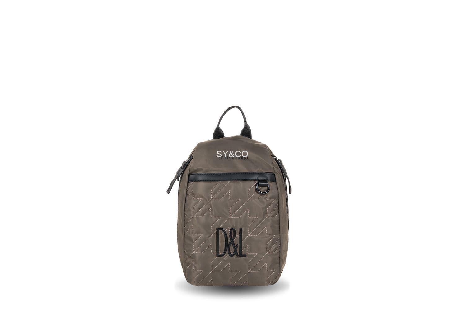 Mochila antirrobo Devota & Lomba Foot nylon taupe - Imagen 1