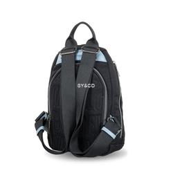 Mochila antirrobo nylon Devota&Lomba Border negra - Imagen 2