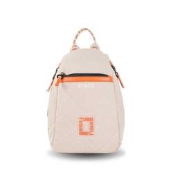 Mochila antirrobo nylon Devota & Lomba Tense Beige y naranja - Imagen 1