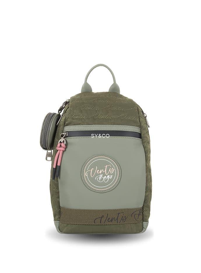 Mochila antirrobo nylon Ventis verde - Imagen 1