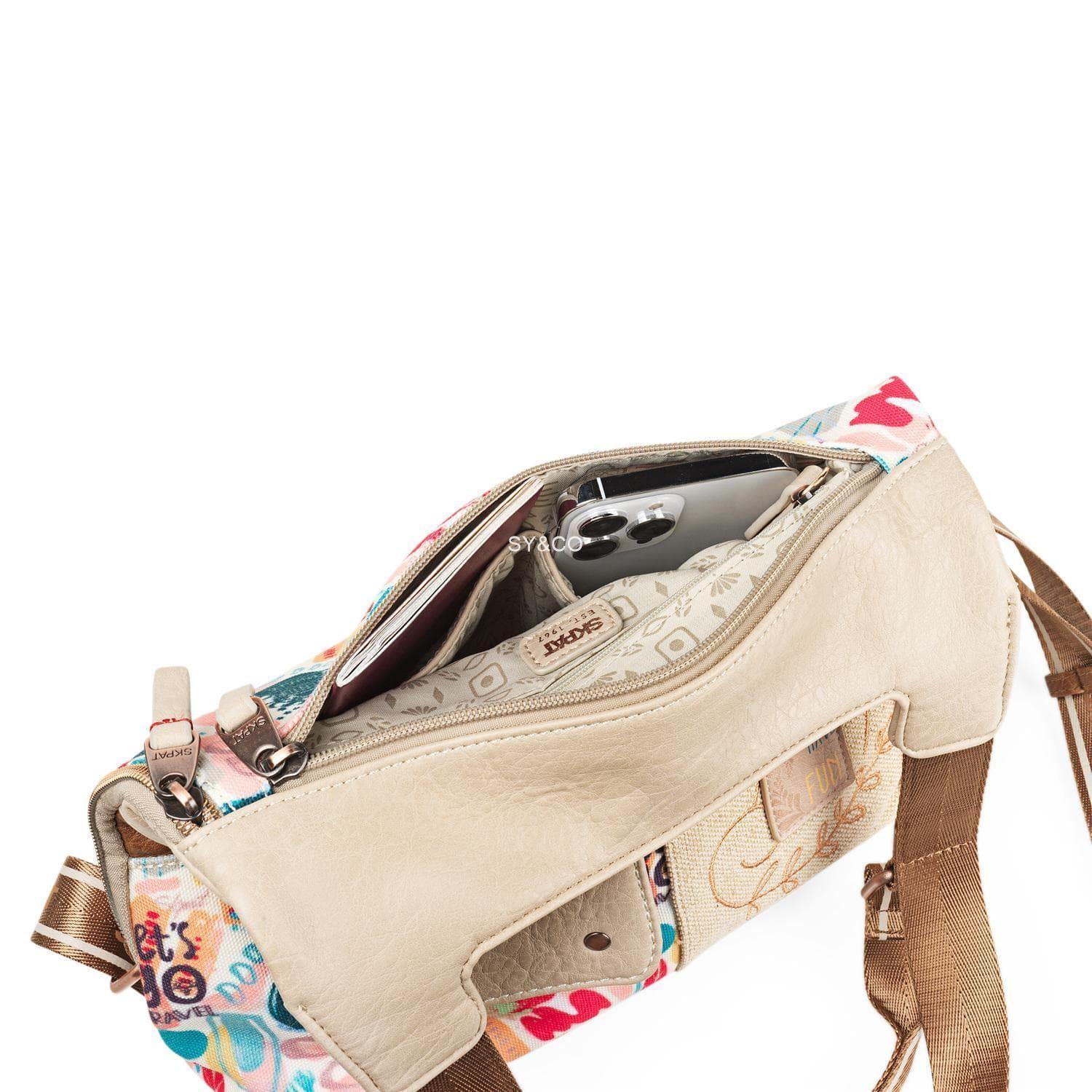 Mochila antirrobo Skpat beige - Imagen 6