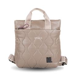 Mochila cuadrada Devota& Lomba Lack taupe - Imagen 1