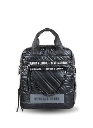 Mochila cuadrada Devota&Lomba Matt negro - Imagen 1