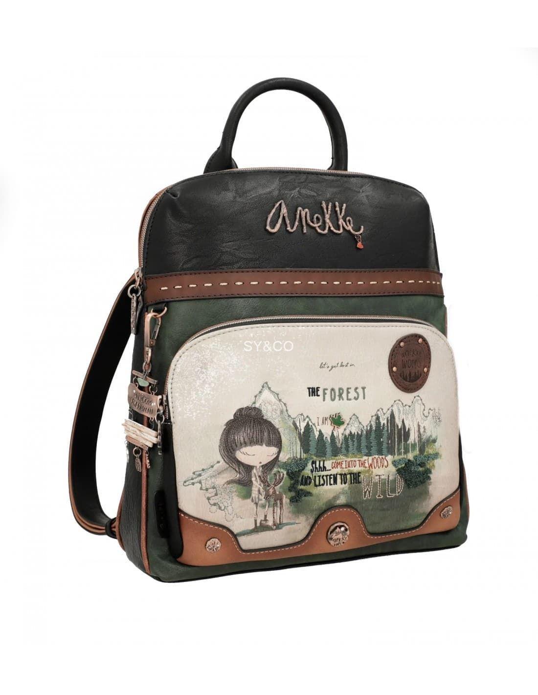 Mochila de paseo con bolsillo Anekke Forest