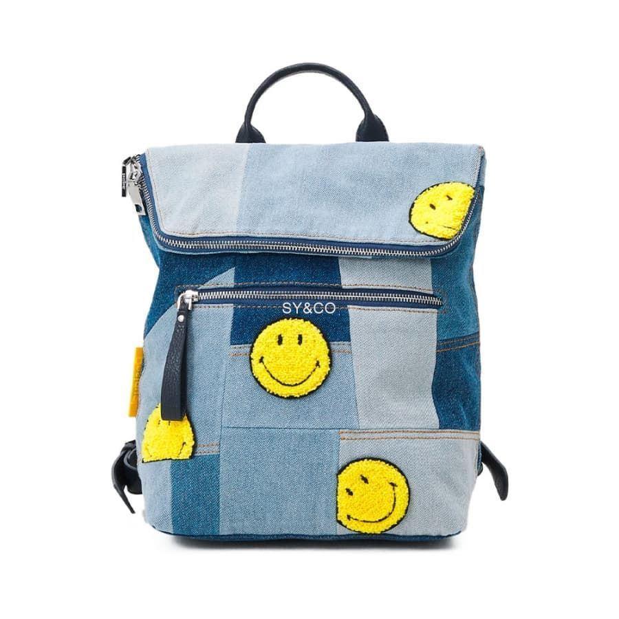 Mochila denim Smiley Desigual 23SAKD02 - Imagen 1