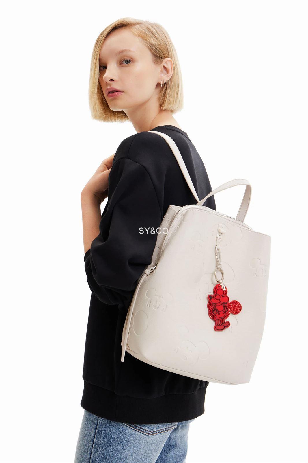 Mochila Desigual Mickey Mouse beige 23SAKP04 - Imagen 2