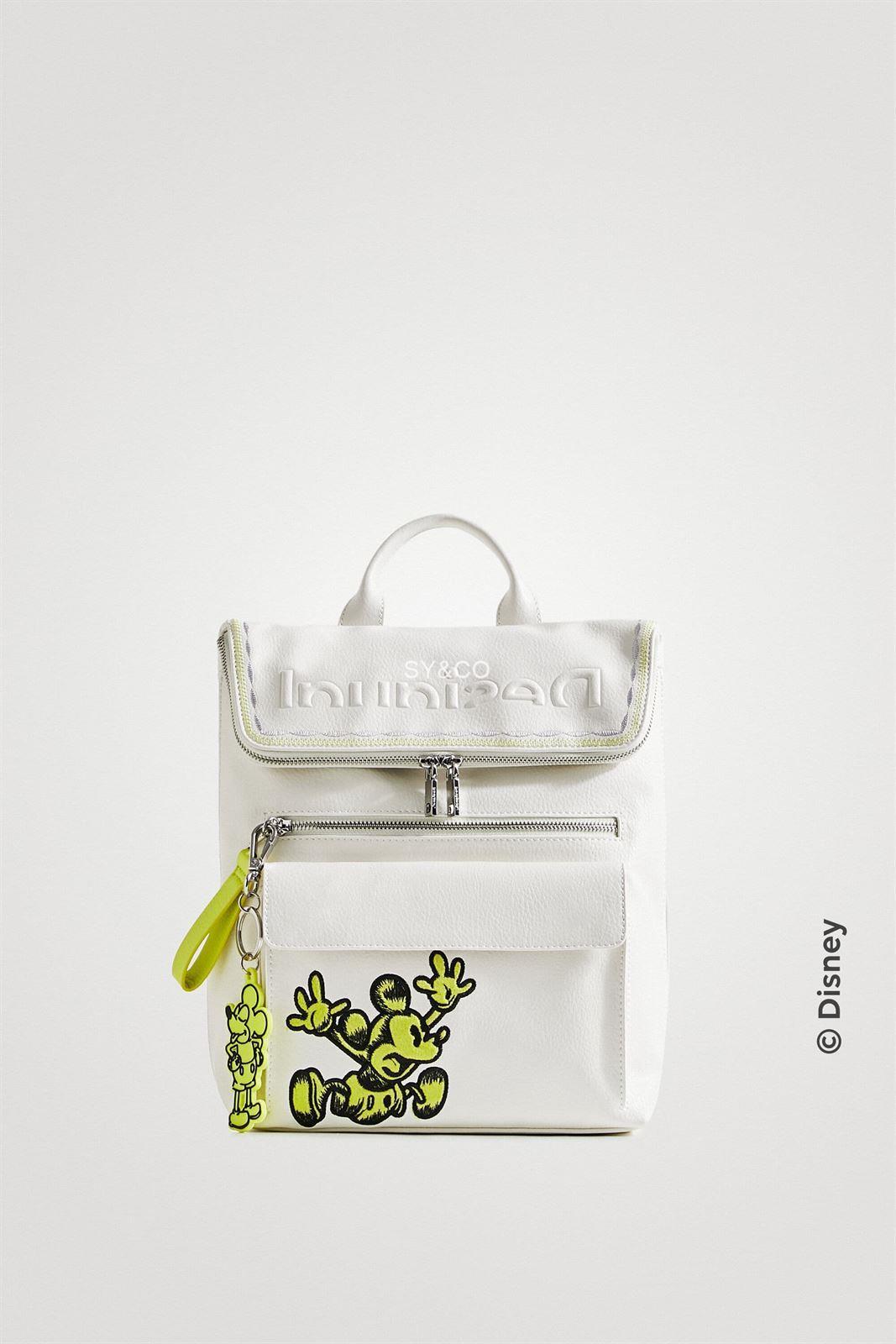 Mochila Desigual Mickey Mouse blanco 22SAKP21 - Imagen 1