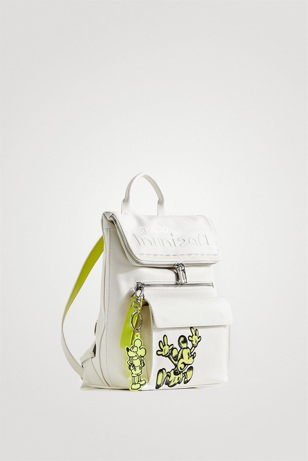 Mochila Desigual Mickey Mouse blanco 22SAKP21 - Imagen 3