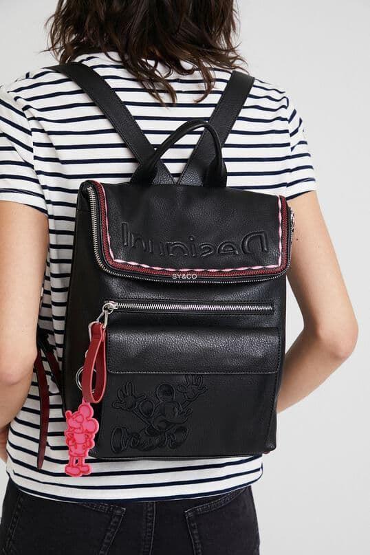 Mochila Desigual Mickey Mouse negro 22SAKP21 - Imagen 2