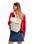 Mochila Desigual patch tejidos beige Crisom 23WAKP10 - Imagen 2