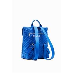Mochila Desigual relieve rombos azul 23SAKP09 Blogy - Imagen 2